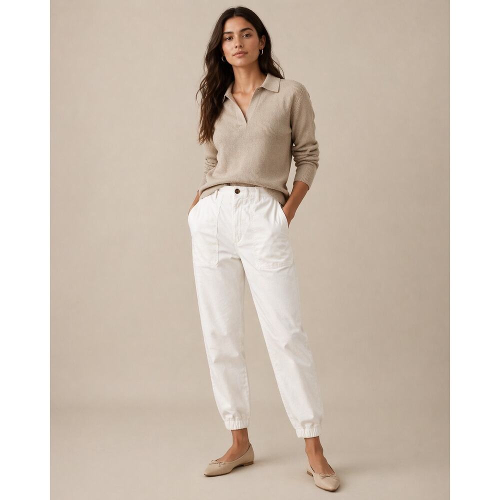 Banana Republic Authentic Utility Chino Joggers – Gypsium White – Size 16